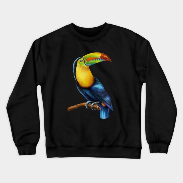 Toucan Crewneck Sweatshirt by Tim Jeffs Art